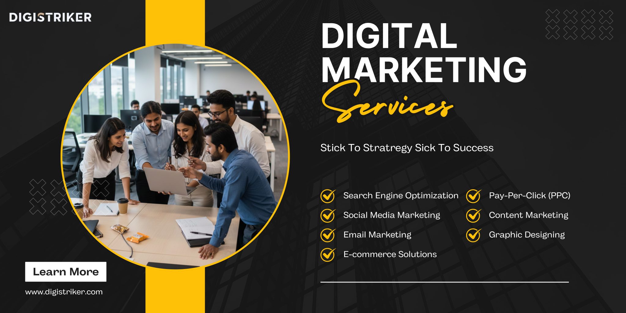 black yellow modern digital marketing services njnjb